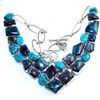 Image 1 : Azurite, Labradorite & Turquoise Necklace