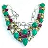 Image 1 : Chrysoprase, Ruby & Lemon Quartz Necklace