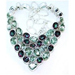 Mystic Topaz & Green Amethyst Necklace