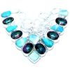 Image 1 : Larimar & Mystic Topaz Necklace