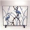 Image 1 : HERON FIREPLACE SCREEN - CANDLEHOLDER