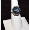 Image 4 : 14K GOLD DIAMOND AND BLUE STAR SAPPHIRE RING