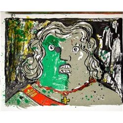 Enrico Baj Original Lithograph, 1964