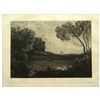 Image 1 : Jean-Baptiste Corot Etching "Soleil Couchant"