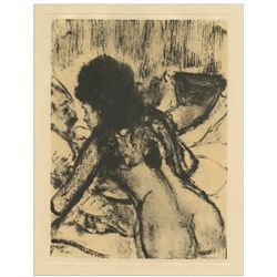 Edgar Degas (Femme) Monotype
