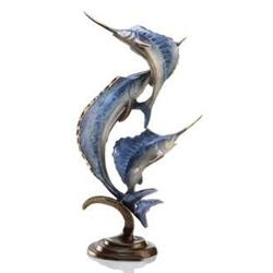 MARLIN & SAILFISH BRONZE SCULPTURE
