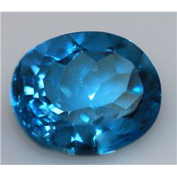 10.04 CTW BLUE TOPAZ OVAL 12X14MM