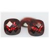 Image 1 : 6.02 CTW CUSSION CHECKERED BOARD GARNET 7X7MM (3)