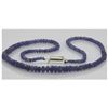 Image 1 : Natural 61.17ctw Tanzanite Graduated Necklace