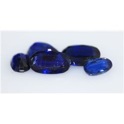 9.66 CTW BLUE KYANITE OVAL MIX SIZES (5)