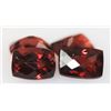 Image 1 : 4.78 CTW CUSSION CHECKERED BOARD GARNET 5X7 MM (4)