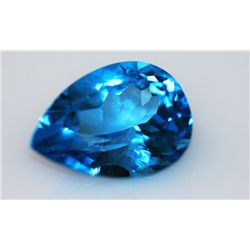 9.87 CTW BLUE TOPAZ PEARCUT 12X16MM