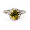 Image 1 : Genuine 1.85 ctw Citrine Ring 14Kt White/Yellow  Gold