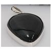 Image 1 : NATURAL 56.10 CTW BLACKONEX PEARSHAPE PENDANT .925 STER