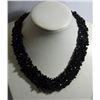 BLACK ONEX CHIPPED STONE 660.00CTW COLAR NECKLACE