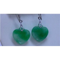 GREEN JADE EARRINGS