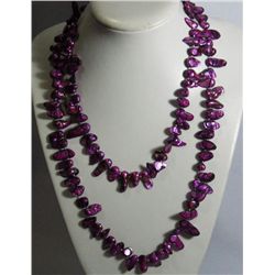 741.00CTW PHILIPPINE PURPLE KISHI PEARL LONGSTRAND NECK