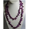 Image 1 : 741.00CTW PHILIPPINE PURPLE KISHI PEARL LONGSTRAND NECK