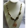 Image 1 : 225CTW PHILIPPINE CAPIZ PENDANT AND SHELL-BEADED NECKLA