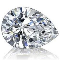 EGL CERT 0.58 CTW PEAR CUT DIAMOND G/VVS2