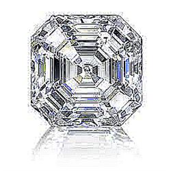 EGL CERT 0.68 CTW ASSCHER CUT DIAMOND I/VVS2