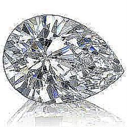EGL CERT 1.01 CTW PEAR CUT DIAMOND G/SI2