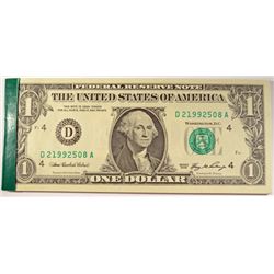 BOOKLET OF 25 CONSECUTIVE NUMBERED 2006  $1.00  FEDERAL RESERVE NOTES