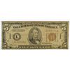 Image 1 : 1934 $5 FDR "HAWAII" NOTE