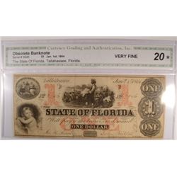 1864 $1 STATE OF FLORIDA NOTE CGA 20