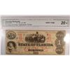 Image 1 : 1864 $1 STATE OF FLORIDA NOTE CGA 20