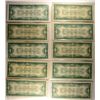 Image 2 : 10 $1 SILVER CERTIFICATES "FUNNY BACKS" (DAMAGED)
