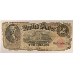 1917 $2 US NOTE