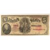 Image 1 : 1907 $5 US NOTE "WOOD CHOPPER"