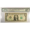 Image 1 : 1981 $1 FEDERAL RESERVE NOTE KANSAS CITY PMG 67 EPQ