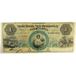 18__ $1 STATE BANK OF NEW BRUNSWICK, NJ VF/XF