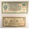 Image 1 : THE COUNTY OF ATLANTIC DEPRESSION SCRIP $1, & $5 NOTES BOTH ARE CANCELLED