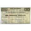 Image 1 : 1844 $100 CANAL INDEBTEDNESS