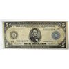 Image 1 : 1914  $5  STAR NOTE  RARE BLUE SEAL FEDERAL RESERVE NOTE   fine  est  $525-$550