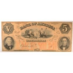18-- $5 BANK OF AMERICA NOTE AU