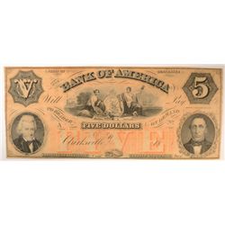 18-- $5 BANK OF AMERICA NOTE AU