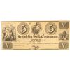 Image 1 : 18-- $5 FRANKLIN SILK CO. NOTE CU