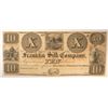 Image 1 : 18-- $10 FRANKLIN SILK CO. NOTE CU