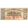 Image 1 : 1863 $10 NORTH CAROLINA NOTE VF