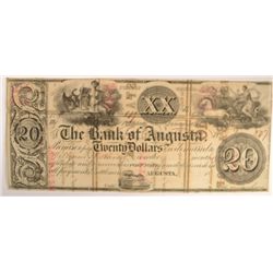 18-- $20 BANK OF AUGUSTA NOTE UNC