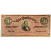 Image 1 : 1864 $50 CONFEDERATE STATES OF AMERICA NOTE