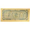 Image 2 : 1864 $50 CONFEDERATE STATES OF AMERICA NOTE