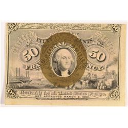 1863 FIFTY CENT FRACTIONAL NOTE