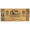 Image 1 : 1838 $5 PHILADELPHIA LOAN CO. NOTE