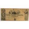Image 1 : 1841 $5 BANK OF THE VALLEY IN VIRGINA NOTE