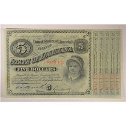 187- $5 STATE OF LOUISIANA "BABY BONDS'"